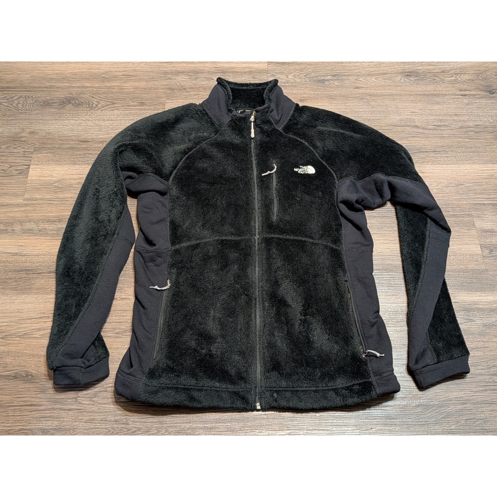 The North Face Summit Series Black Full Zip High Pile Fleece Jacket Womens XL